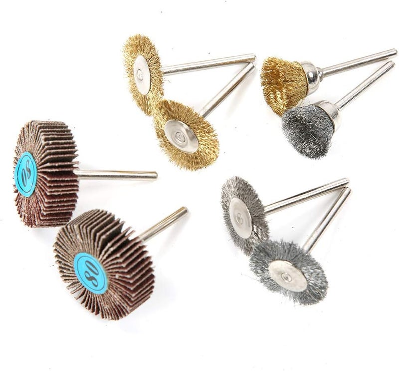 145PCS Rotary Tool Accessory Set for Mini Drill Electric Grinder, Grinding Polishing Cutting Kit with Wool Wheel Sandpaper Circle Wire Brush, Compatible with Most Rotary - Image 2