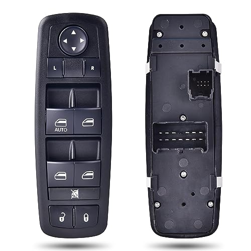 RLP مفتاح نافذة الطاقة الرئيسي من جهة السائق 8+13 دبوس متوافق مع 2008-2012 جيب ليبرتي 2007-2011 دودج نيترو 2009-2010 دودج جورنيو يحل محل 4602632AH 4602632AF 4602632AB 4602632AG - Image 1