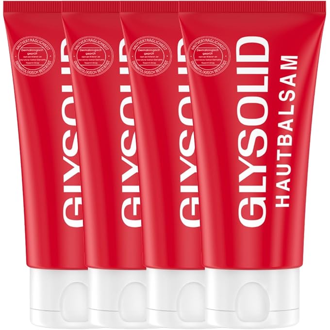 GLYSOLID Skin Balm 75 ml - For Rough, Cracked and Dry Skin - With Glycerine and Allantoin, No Perfume - Concentrated Intensive Care (Pack of 4) - Image 1