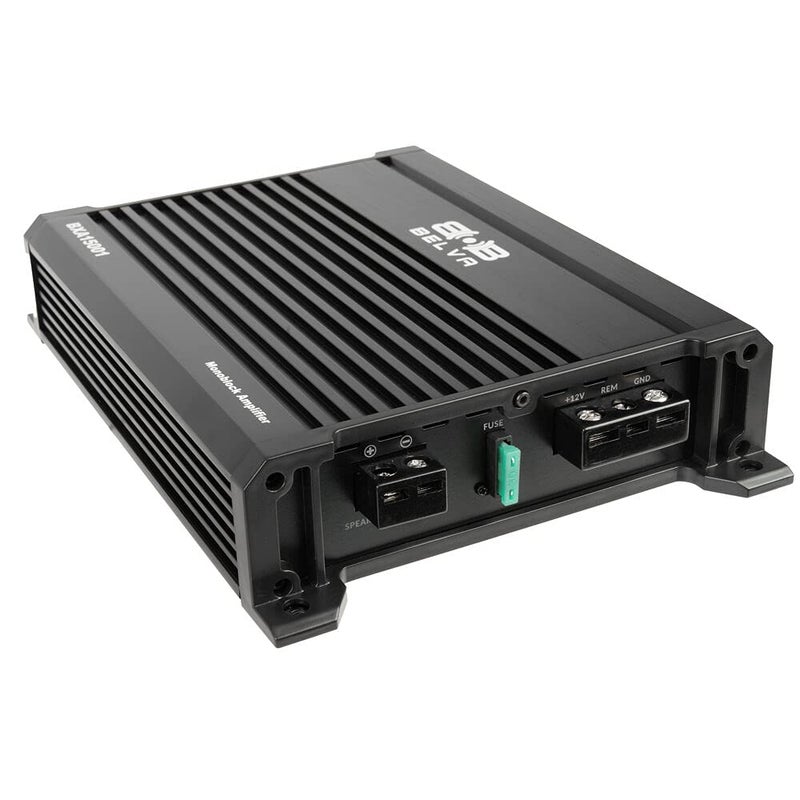 Belva BXA15001 1500W Peak BX-Series 2-Ohm Stable Class-A/B Monoblock Car Audio MOSFET Amplifier with Remote Subwoofer Level Control - Image 4
