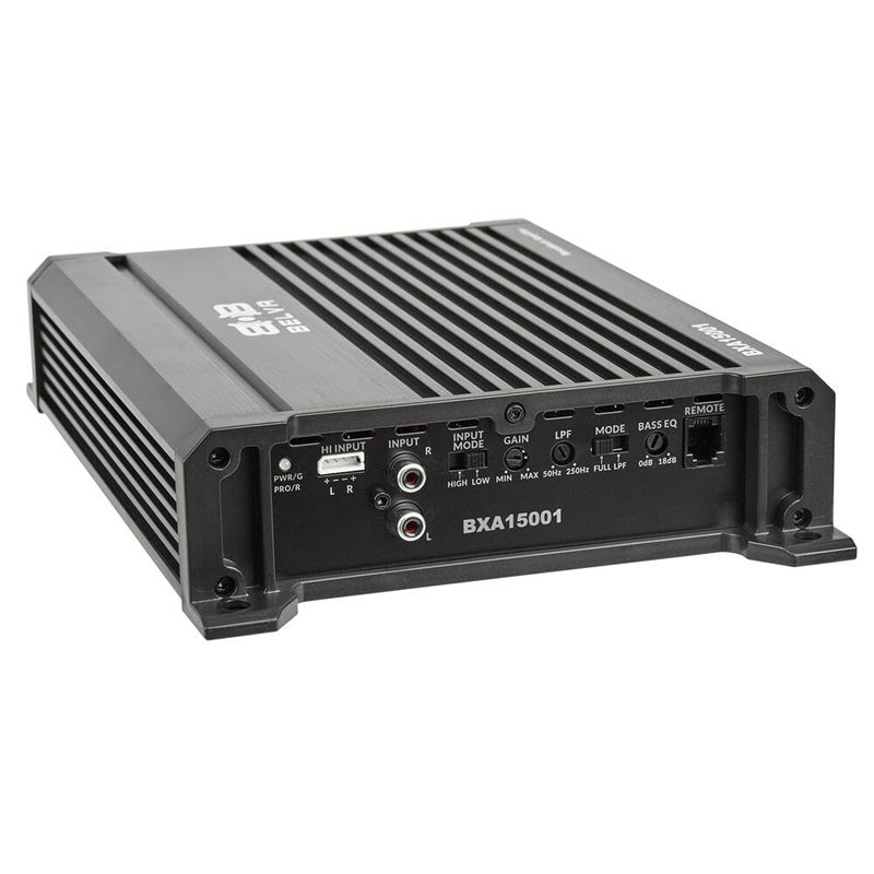 Belva BXA15001 1500W Peak BX-Series 2-Ohm Stable Class-A/B Monoblock Car Audio MOSFET Amplifier with Remote Subwoofer Level Control - Image 2