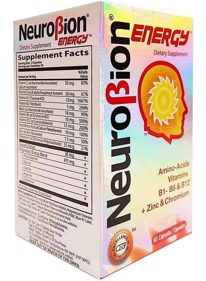 Neurobion Energy 60 Caps. May Help to Increase Energy and Reduce Stress - Image 5