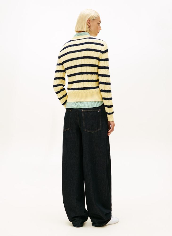 TOMMY HILFIGER Striped Pullover Sweater - Image 2