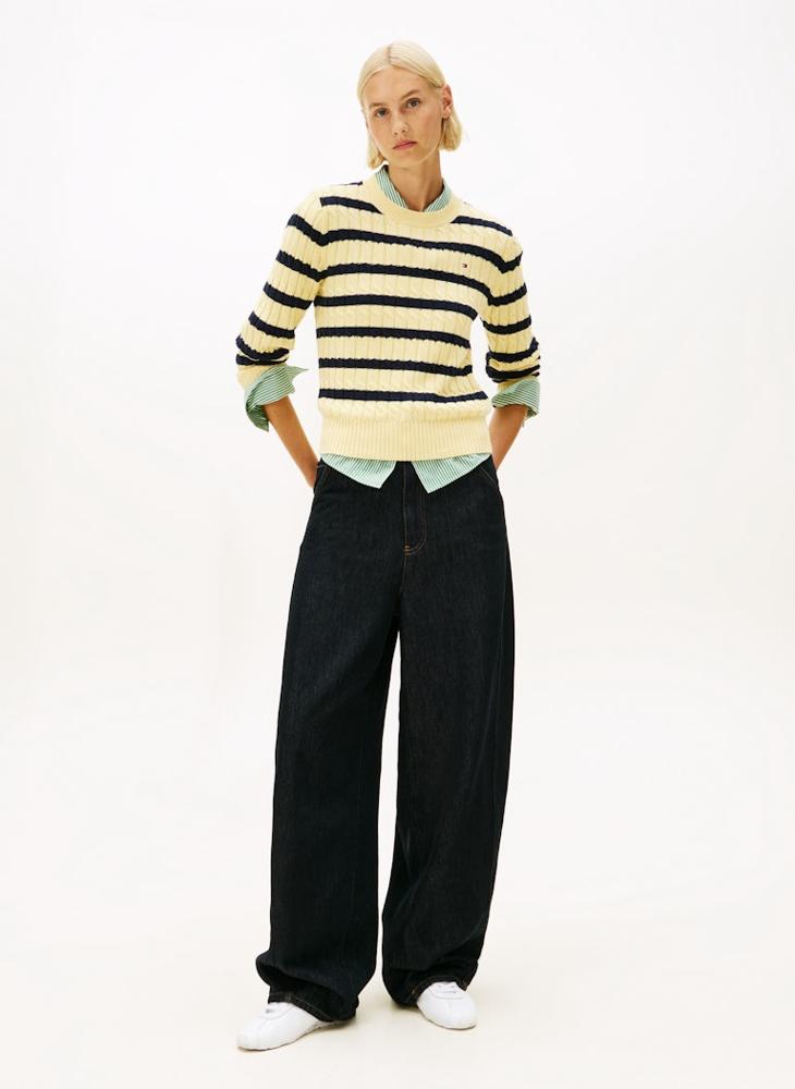TOMMY HILFIGER Striped Pullover Sweater - Image 4