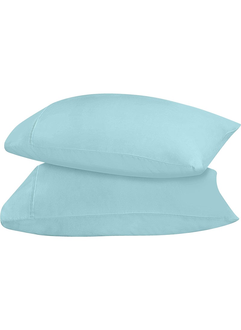 Utopia Bedding Utopia Bedding Standard Pillow Cases - 2 Pack - Envelope Closure - Soft Brushed Microfiber Fabric - Shrinkage and Fade Resistant Pillow Covers 20 X 26 Inches (Standard  Spa Blue)  - Image 5