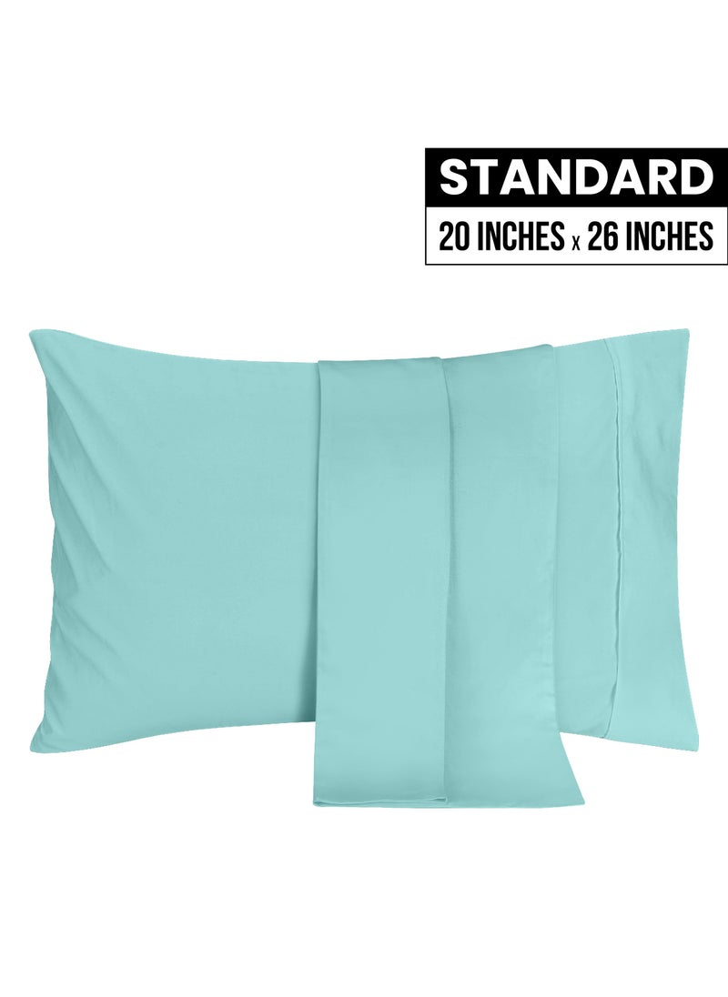 Utopia Bedding Utopia Bedding Standard Pillow Cases - 2 Pack - Envelope Closure - Soft Brushed Microfiber Fabric - Shrinkage and Fade Resistant Pillow Covers 20 X 26 Inches (Standard  Spa Blue)  - Image 2