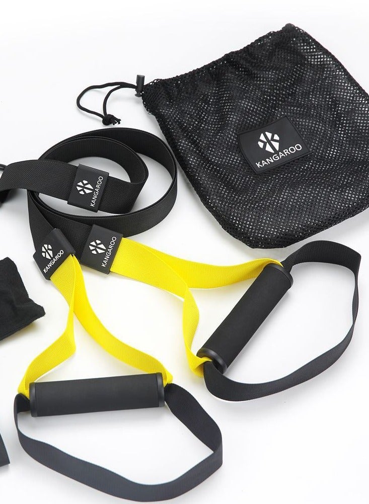 KANGAROO TRX Resistance Efficient Resistance Bands Hanging Band Set For Home Exercises - Image 2