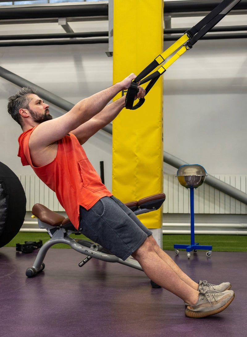KANGAROO TRX Resistance Efficient Resistance Bands Hanging Band Set For Home Exercises - Image 4