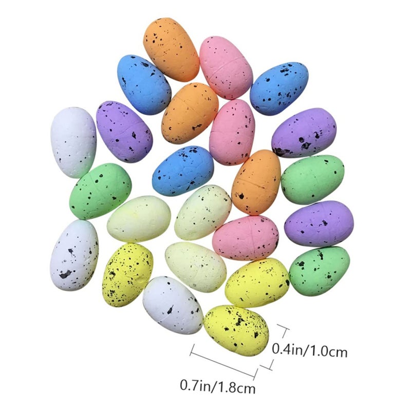 Colorful Artificial Quail Eggs Set For Easter Decoration Party Photo Props - Image 3
