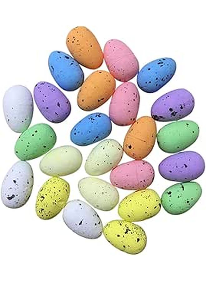 Colorful Artificial Quail Eggs Set For Easter Decoration Party Photo Props - Image 1