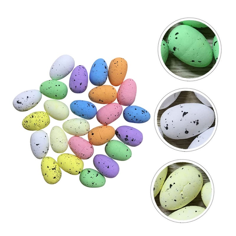 Colorful Artificial Quail Eggs Set For Easter Decoration Party Photo Props - Image 4