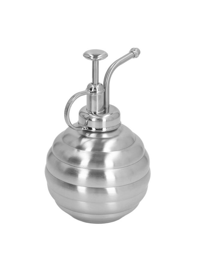 Thoraya Plant Mister Spray Bottle 400ml Stainless Steel Plant Sprayer Mister with Top Pump for Indoor House Air Plants Succulents Outdoor Garden Silver  - Image 2