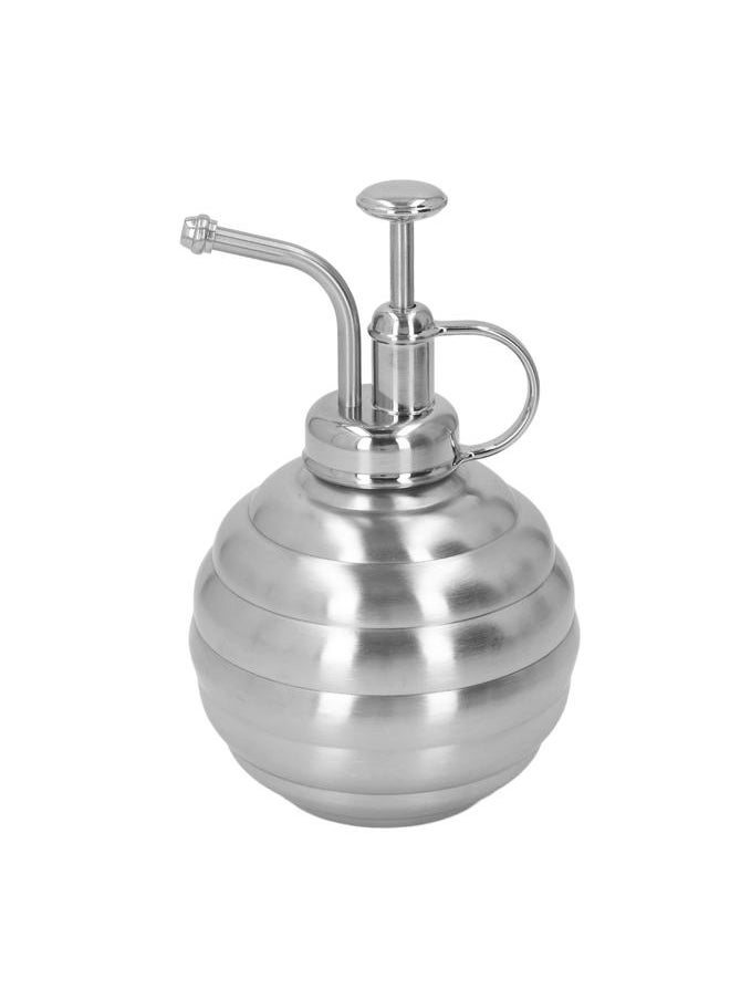 Thoraya Plant Mister Spray Bottle 400ml Stainless Steel Plant Sprayer Mister with Top Pump for Indoor House Air Plants Succulents Outdoor Garden Silver  - Image 3