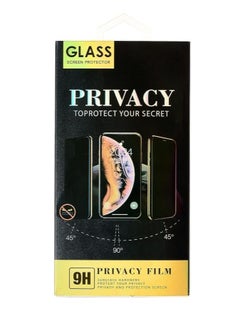 BURAQ Huawei P30 Privacy Screen Protector - 5D Tempered Glass Full Coverage Privacy Screen Protector For Huawei P30 - Black 