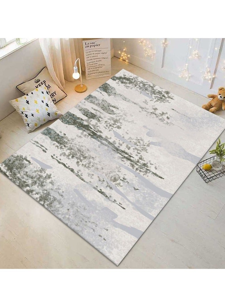 Loquat Squality Abstract Inkjet Rectangular Soft And Comfortable Carpet