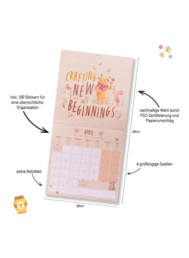 Winnie the Pooh (Crafting New Beginnings) 2025 Square Calendar  - Image 3