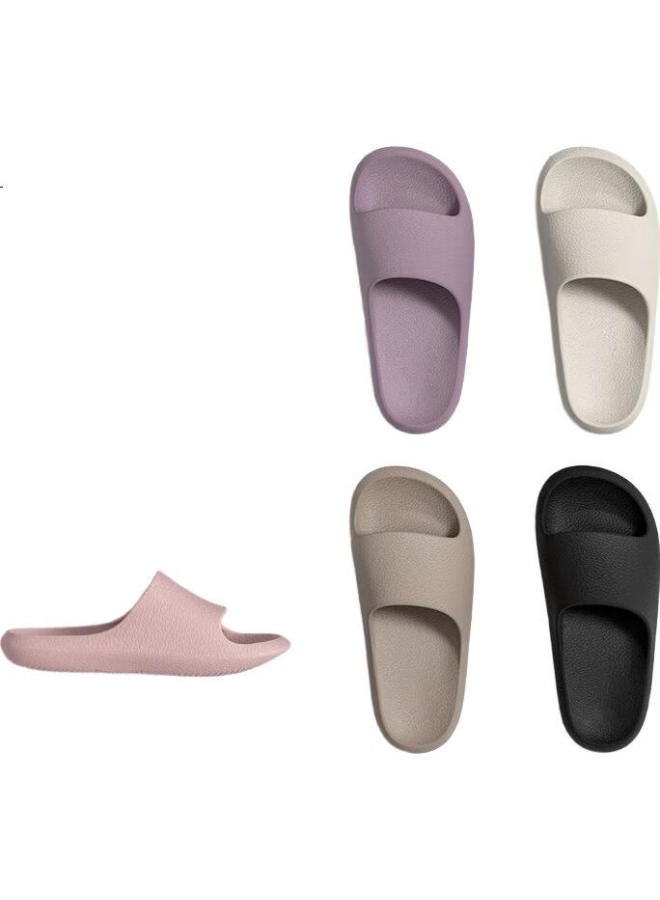 Guoluofei Slippers For Men, New Spring And Summer Indoor Bathroom Shower Home Non-Slip Slippers For Women, Purple, Size 40-41 - Image 3