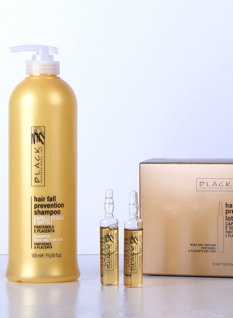 BLACK PROFESSIONAL LINE Black Professional Hair Fall Prevention Treatment Shampoo 500ml - Strengthen & Protect - Image 3