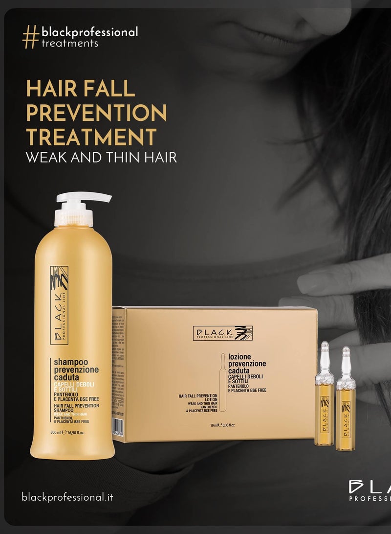 BLACK PROFESSIONAL LINE Black Professional Hair Fall Prevention Treatment Shampoo 500ml - Strengthen & Protect - Image 4