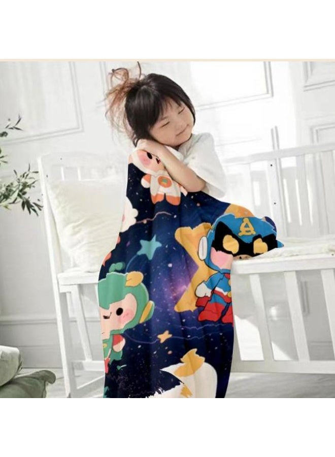 general Baby and children's cartoon flannel thin blanket (warm and comfortable, suitable for sleep, game use) 70cm*100cm - Image 3