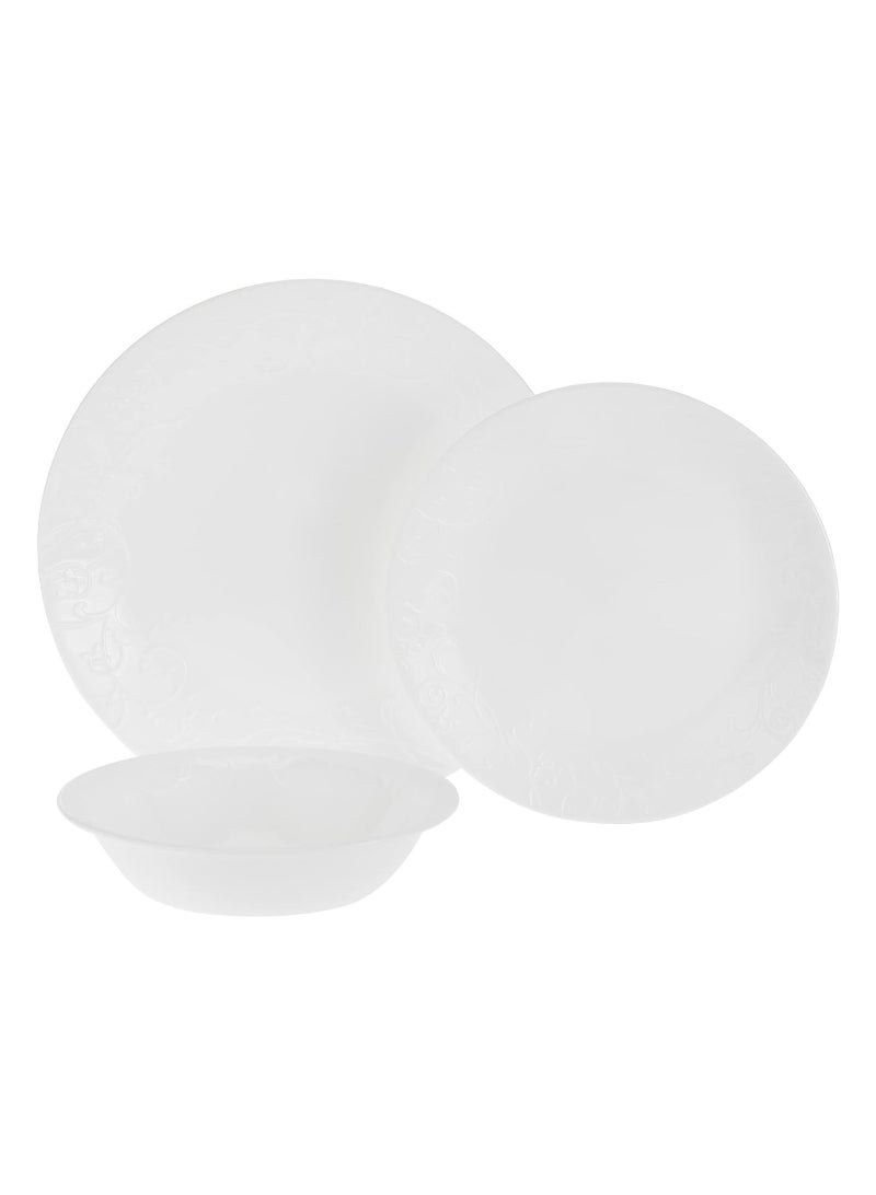 Corelle Dinner Set 18Pcs Embossed Bella Faenza 1114999