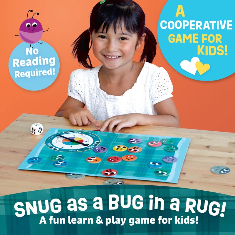 Peaceable Kingdom Snug as a Bug in a Rug Award Winning Cooperative Preschool Skills Builder Game for 2 to 4 Kids ages 3+ - Image 2
