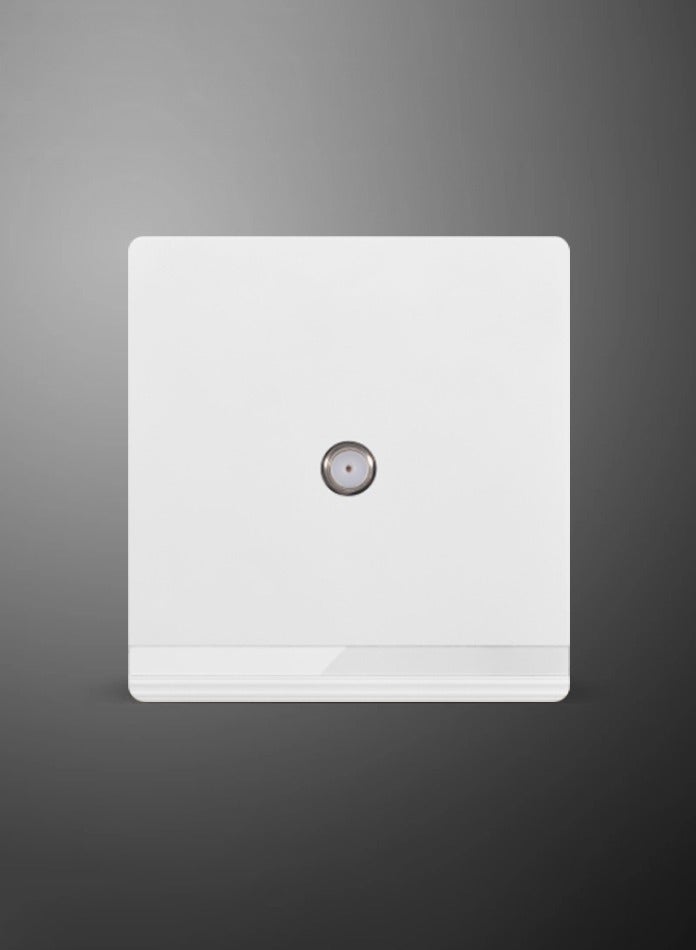 Vmax Satellite Socket Wall Plate 3x3 Inches, White/Ivory Finish – TV, VHF/UHF/FM Signal Outlet - Image 3