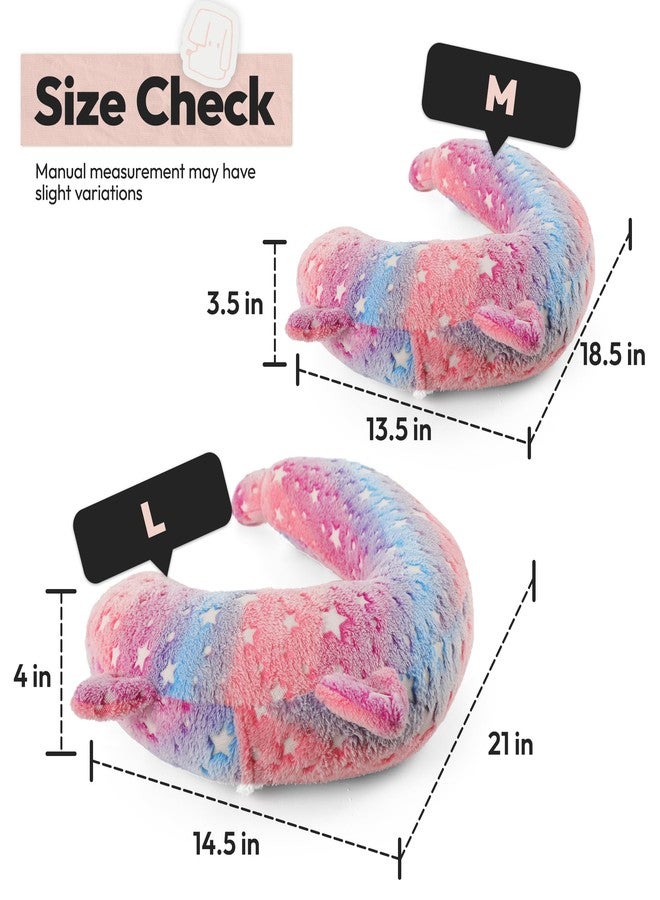 POMESEA Dog Calming Pillow, Glow in The Dark Dog Put Head on, Soft Question Mark Pillows for Dogs, Kids, Adults, Washable Dog Bed Pillow, Cozy Dog Body Pillow Gifts (M Glow Pink) - Image 5