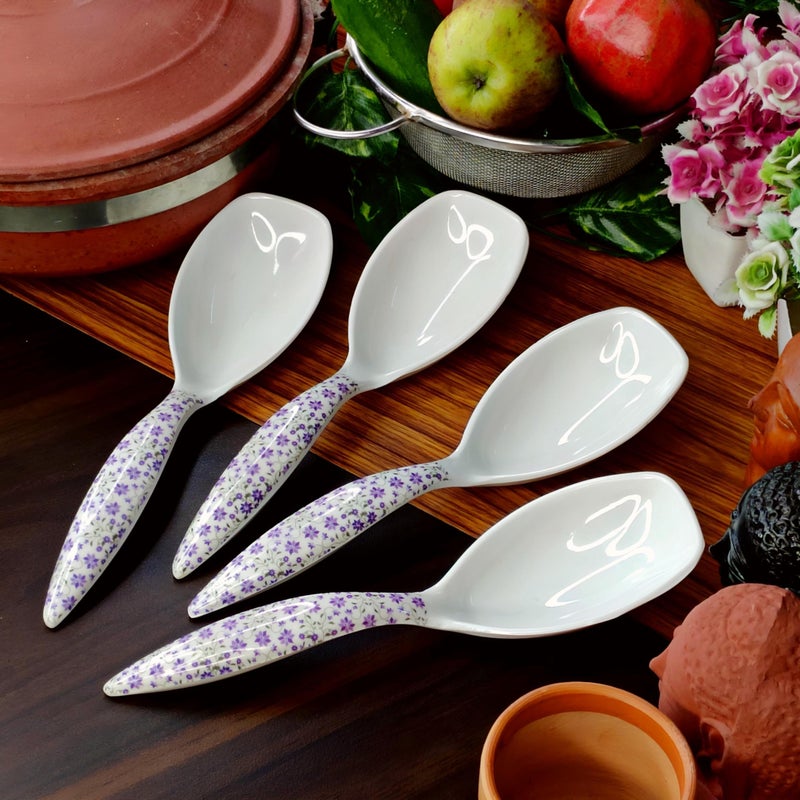 Vemlons Serving Spoon Long Handled Serving Spoon Tableware, Set of 4 Piece Melamine Serving Spoons - Image 1