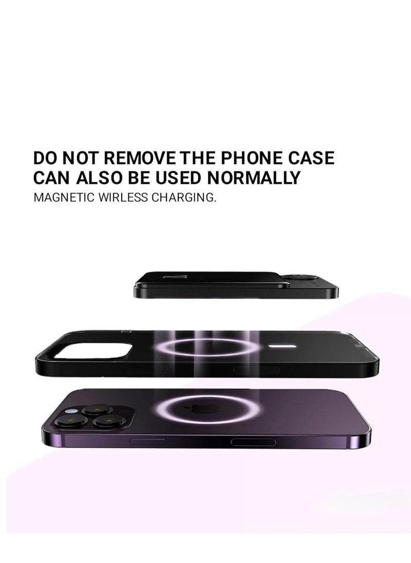 GULFLINK 10000mAh Mag-Safe Fast Charging Power Bank Compatible for iPhone 15/14/13/12 Mini Plus Pro Max Purple  - Image 3