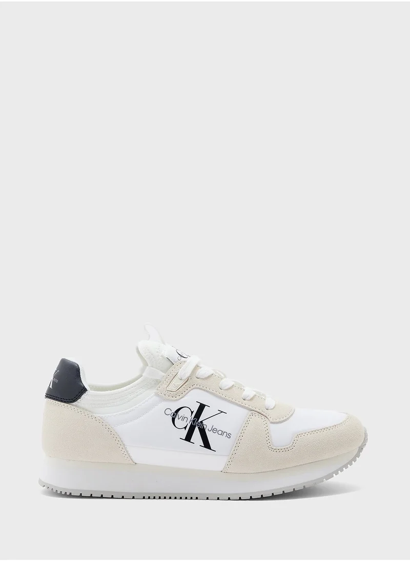 Calvin Klein Jeans RUNNER SOCK LACEUP NY-LTH WN