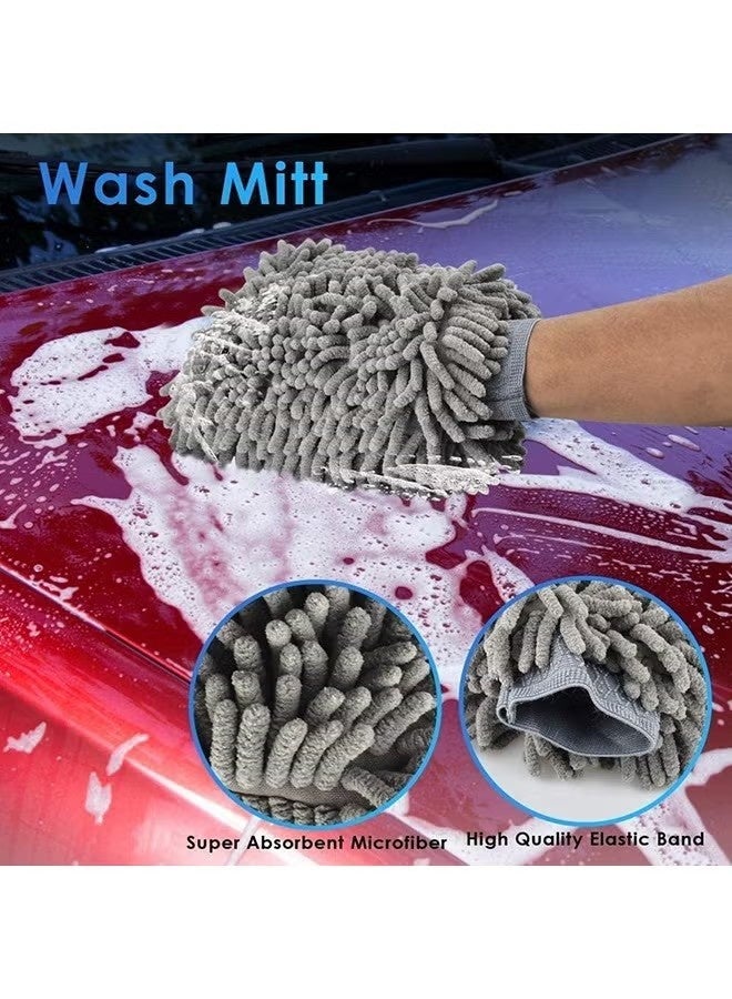 OMEVE Car Detailing Kit,Auto Cleaning Supplies,Car Wash Kit 9/6 PCS Car Wash Set,Car Cleaning Supply,Car Wash Supplies,Car Interior Cleaning kit,Car Cleaning Sets,Car Cleaning Tools (6pcs Blue) - Image 5