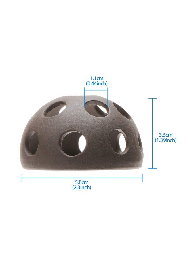 سايم ديكورات حوض السمك من الكهوف الصخرية الخزفية، جلود الروبيان لحوض السمك، أماكن اختباء تكاثر الأسماك، ثقوب - Image 2