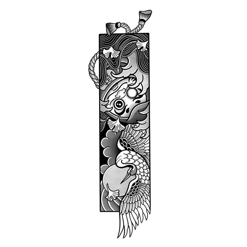 Generic Dharma Egg Fashionable Arm Ring Jewelry Tattoo Sticker Mens Juice Waterproof Long-lasting Reflective Sticker Internet Popular for Girls HL-024 