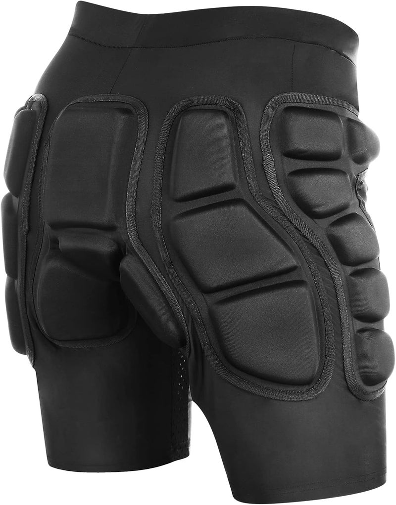 Relaxyee Protective Padded Shorts, Impact Resistance Sportswear Outdoor Impact Protective Gear for Snowboard, Skate, Ski, Skateboard, Unisex, 3D Protection for Hip, Butt and Tailbone (Large) - Image 2