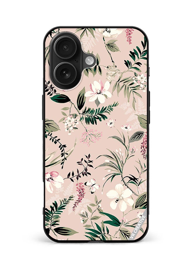 Protective Case Cover For Apple iPhone 16 Whitpi Design Multicolour