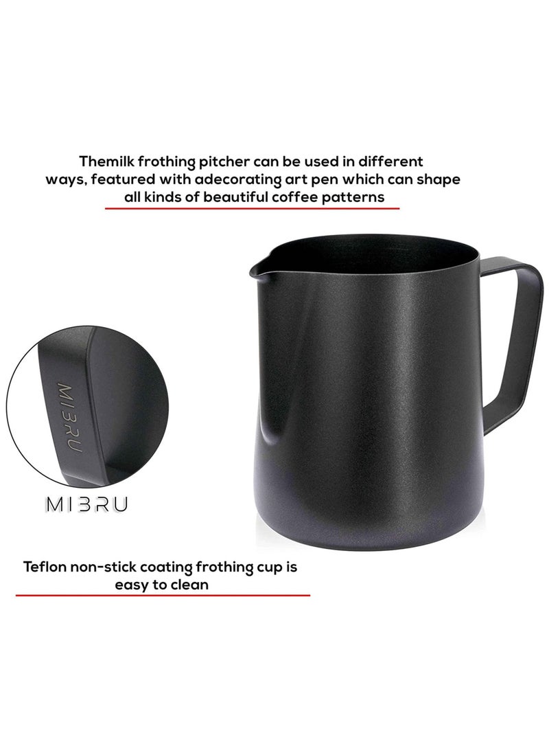 Milk Frothing Pitcher Stainless steel, Latte Art Cup 350ML Black - pzsku/ZD0E278A6D6948B3F2537Z/45/_/1671349755/d887853c-a3eb-4251-901d-2332dd6fce95