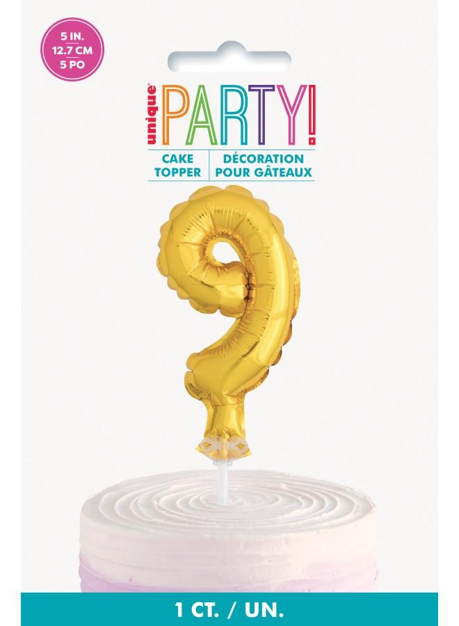 Unique 5" Gold Foil Balloon Cake Topper - 9 - Image 3