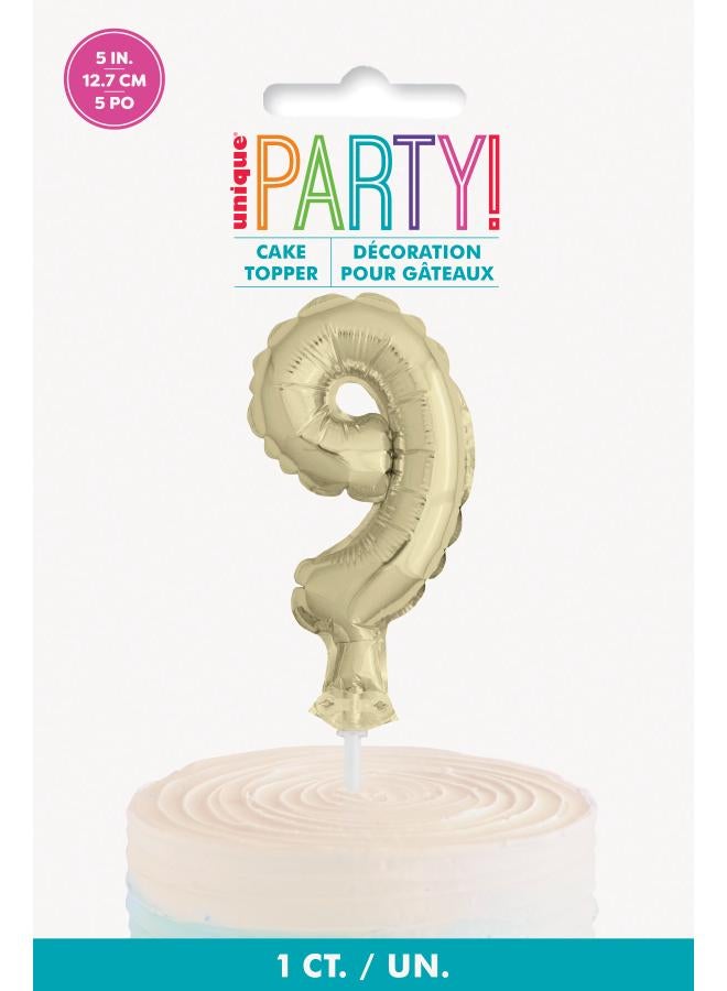 Unique 5" Gold Foil Balloon Cake Topper - 9 - Image 2