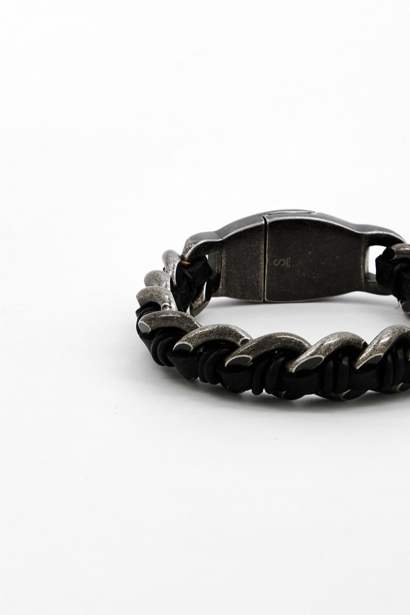POLICE Men Stainless Steel  Fashionable Bracelet, Black - Image 4