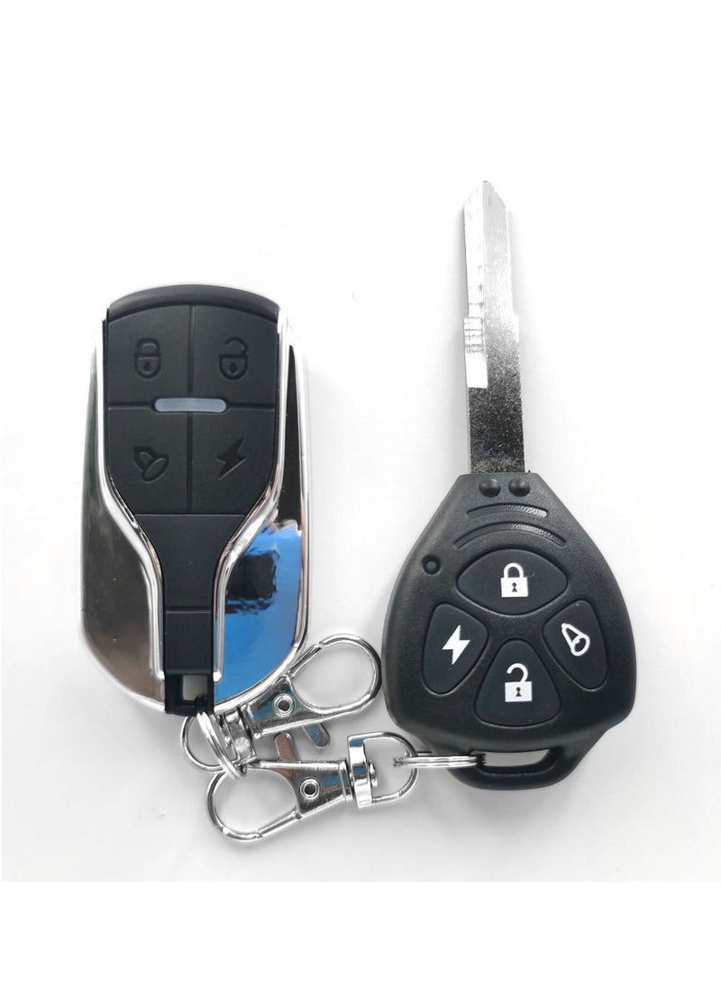 Generic - Motorcycle Anti-Theft Alarm System Wireless Remote Engine Starter Stop with Remote Controller Key Module Horn for 12 V Motorcycle - Image 1