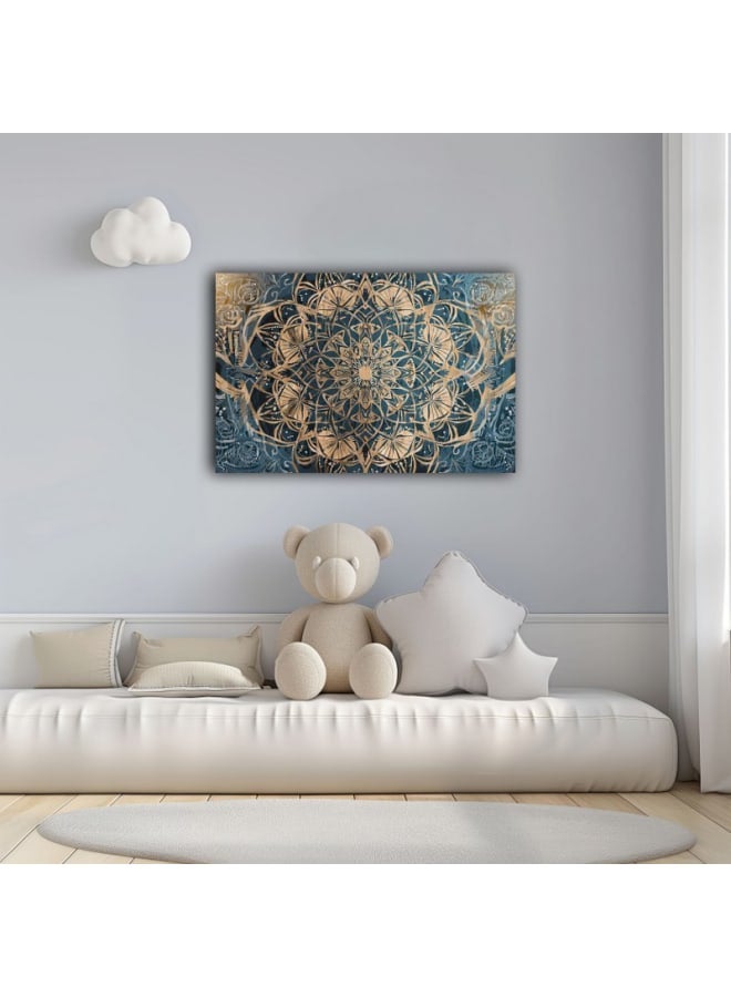 هوم جاليري لوحة فنية جدارية مطبوعة على قماش بتصميم ماندالا فاخر - Image 2