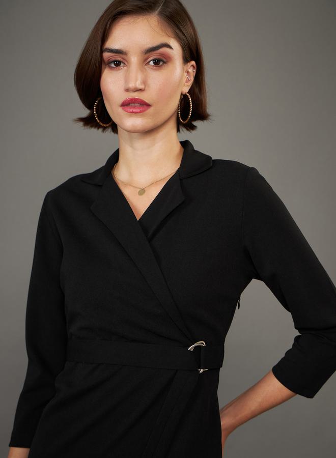 Belted Blazer Dress
