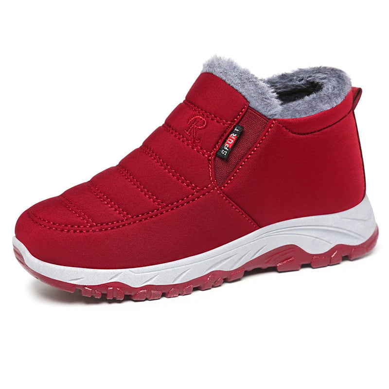 Women'S Winter New Cotton Shoes, Couple'S Cotton Boots, Large Size Women'S Boots , Fleece-Lined Thickened Short Boots, Warm Snow Boots - Image 1