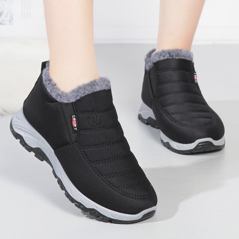 Women'S Winter New Cotton Shoes, Couple'S Cotton Boots, Large Size Women'S Boots , Fleece-Lined Thickened Short Boots, Warm Snow Boots - Image 3