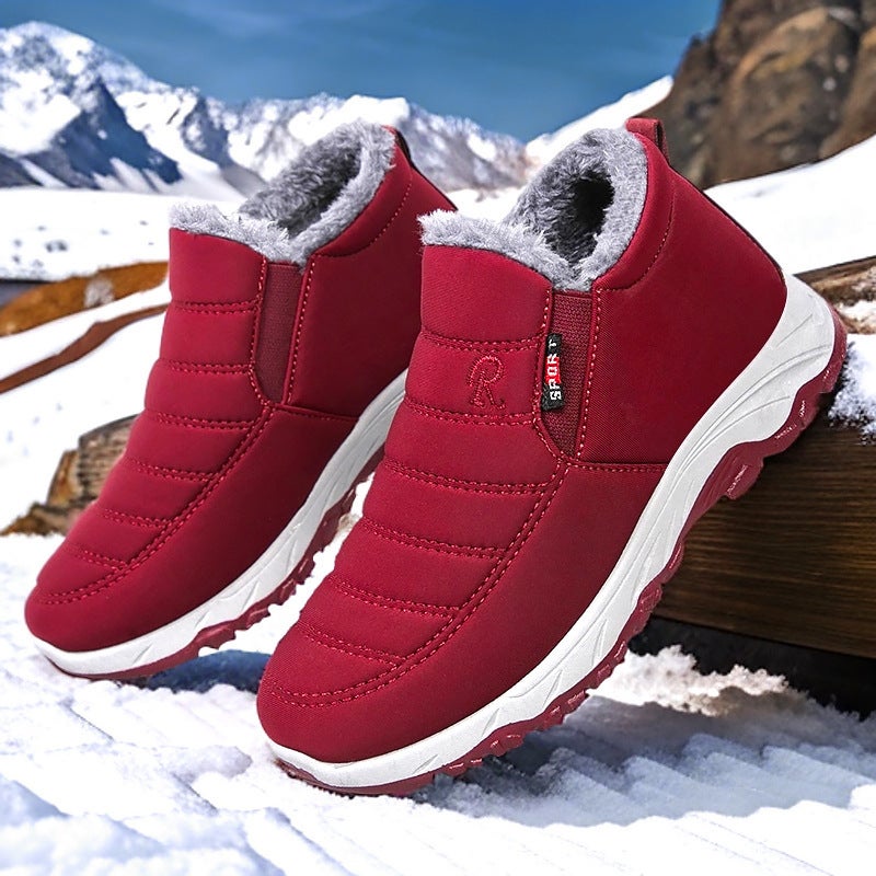 Women'S Winter New Cotton Shoes, Couple'S Cotton Boots, Large Size Women'S Boots , Fleece-Lined Thickened Short Boots, Warm Snow Boots - Image 2