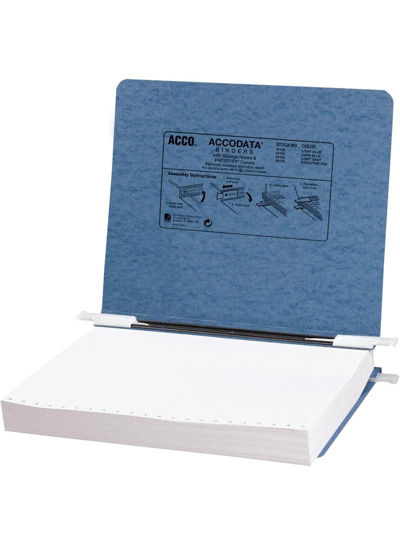 ACCO Brands ACCO Pressboard Hanging Data Binder, 8.5 x 11 Inches Unburst Sheets, Light Blue (54122) - Image 4