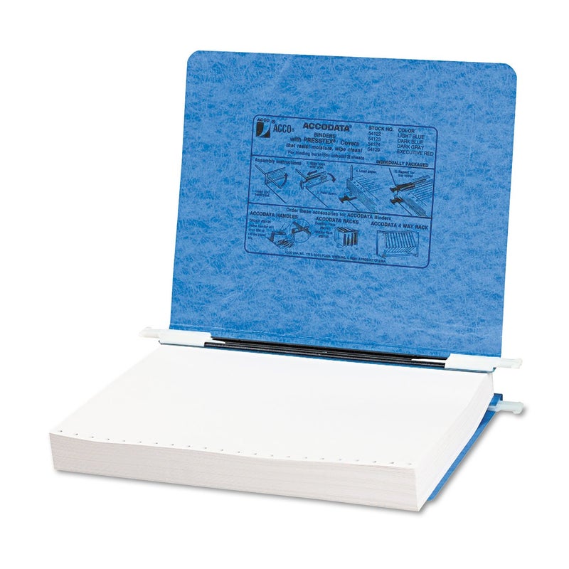 ACCO Brands ACCO Pressboard Hanging Data Binder, 8.5 x 11 Inches Unburst Sheets, Light Blue (54122) - Image 1