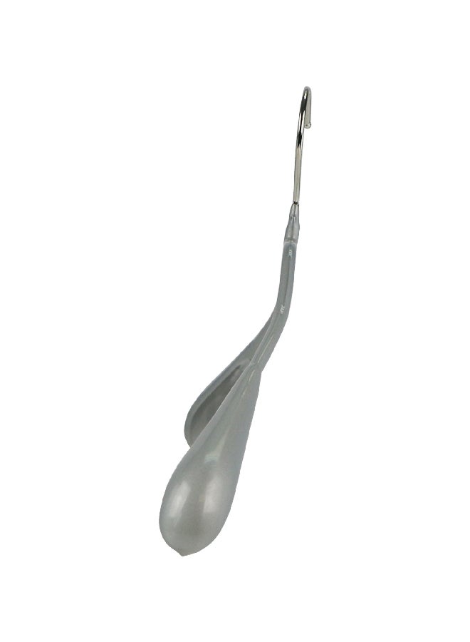 موا 04411 15 001 بودي فورم سيريس شمّاعة ملابس عريضة بخطاف دوار فضي 8 × 1.25 × 16.25 بوصة - Image 3