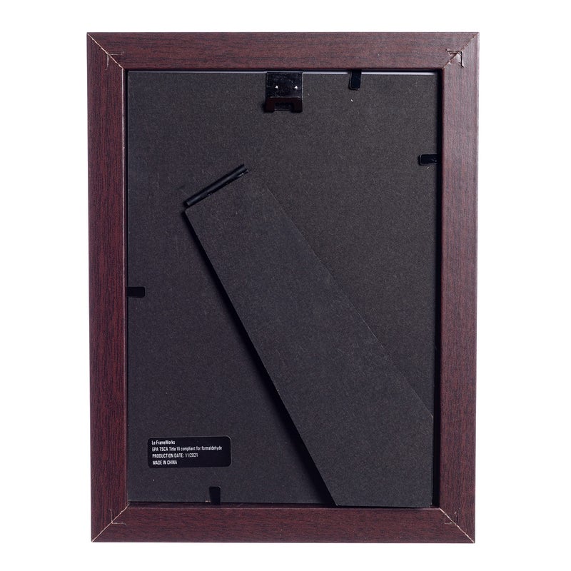 Frameworks 5x7 حصيرة إلى 4x6 إطارات الصور الخشبية الكلاسيكية مع الزجاج المقسى | الماهوجني | 2 عبوة - Image 2